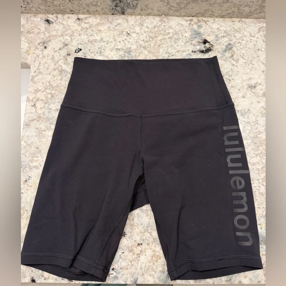 lululemon athletica Black High-Rise Bike Shorts - Picture 1 of 3